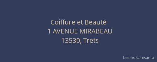 Coiffure et Beauté