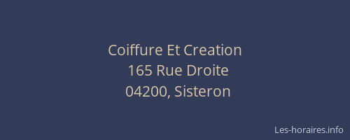 Coiffure Et Creation