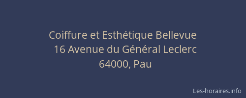 Coiffure et Esthétique Bellevue