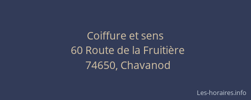 Coiffure et sens