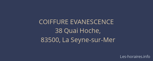 COIFFURE EVANESCENCE