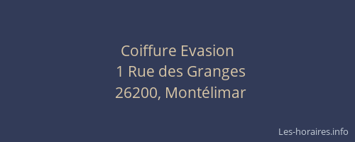 Coiffure Evasion