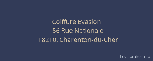 Coiffure Evasion