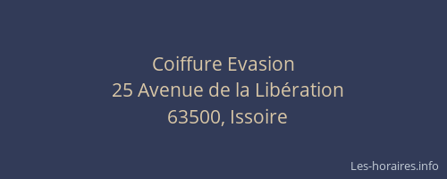 Coiffure Evasion