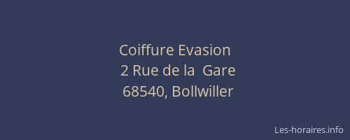 Coiffure Evasion