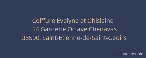 Coiffure Evelyne et Ghislaine