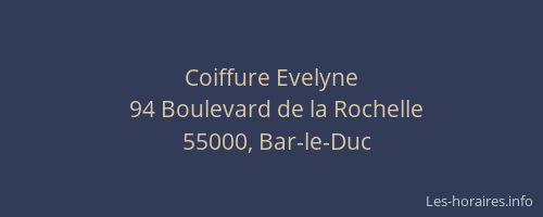Coiffure Evelyne
