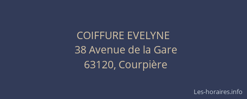COIFFURE EVELYNE