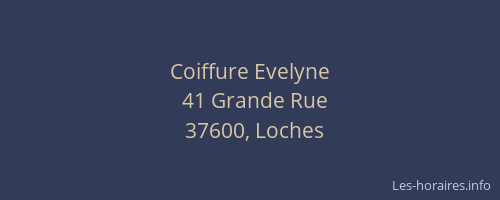 Coiffure Evelyne
