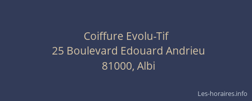 Coiffure Evolu-Tif