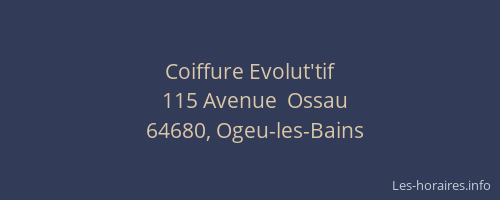 Coiffure Evolut'tif