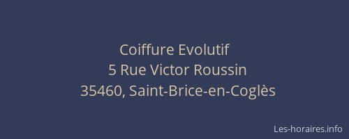 Coiffure Evolutif
