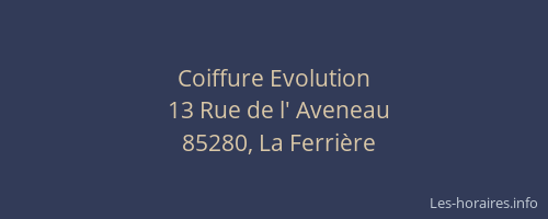 Coiffure Evolution