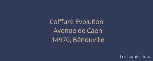 Coiffure Evolution