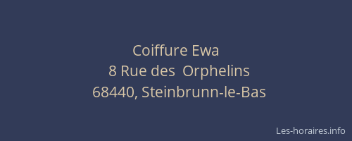 Coiffure Ewa