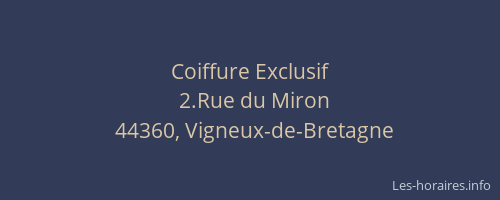 Coiffure Exclusif