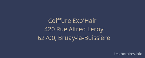 Coiffure Exp'Hair