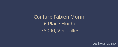 Coiffure Fabien Morin