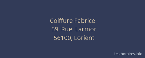 Coiffure Fabrice