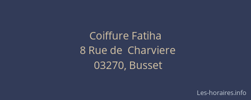 Coiffure Fatiha