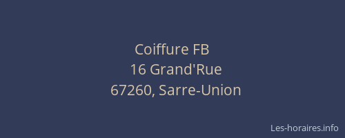 Coiffure FB