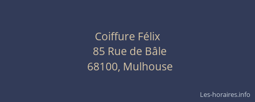 Coiffure Félix