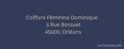 Coiffure Féminine Dominique