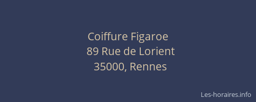 Coiffure Figaroe