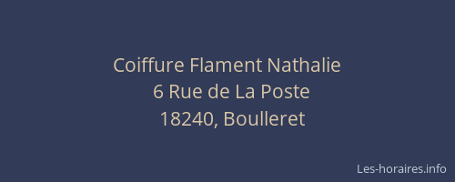 Coiffure Flament Nathalie