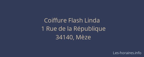Coiffure Flash Linda