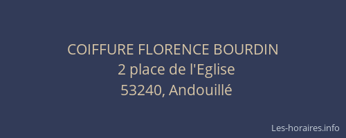 COIFFURE FLORENCE BOURDIN
