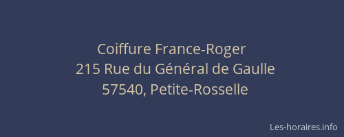 Coiffure France-Roger