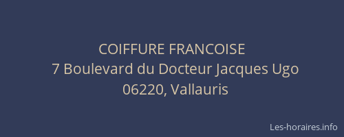 COIFFURE FRANCOISE