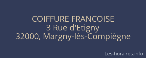 COIFFURE FRANCOISE