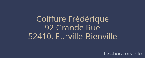 Coiffure Frédérique