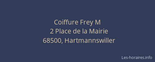 Coiffure Frey M