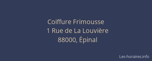 Coiffure Frimousse
