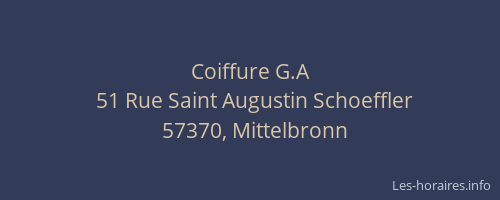 Coiffure G.A