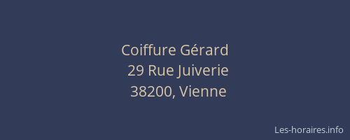 Coiffure Gérard