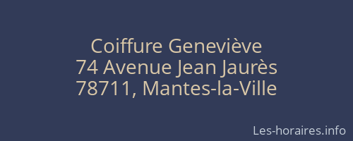 Coiffure Geneviève