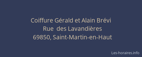 Coiffure Gérald et Alain Brévi