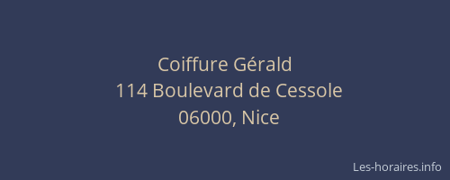 Coiffure Gérald