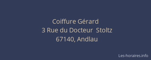 Coiffure Gérard