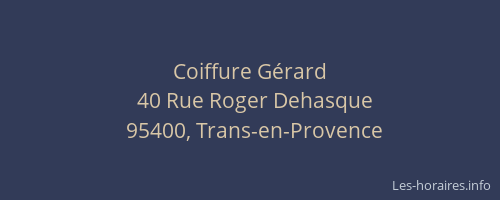 Coiffure Gérard