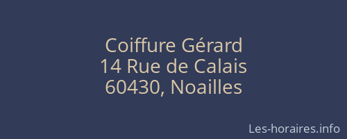Coiffure Gérard