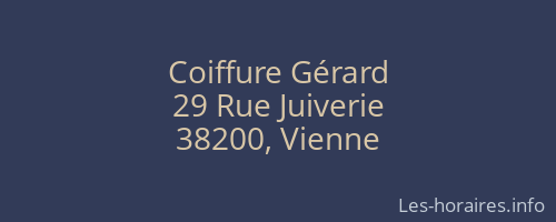 Coiffure Gérard