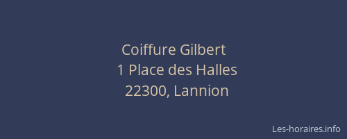 Coiffure Gilbert