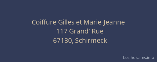 Coiffure Gilles et Marie-Jeanne
