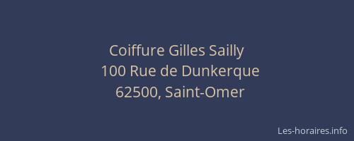 Coiffure Gilles Sailly