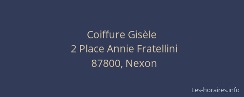Coiffure Gis&egrave;le